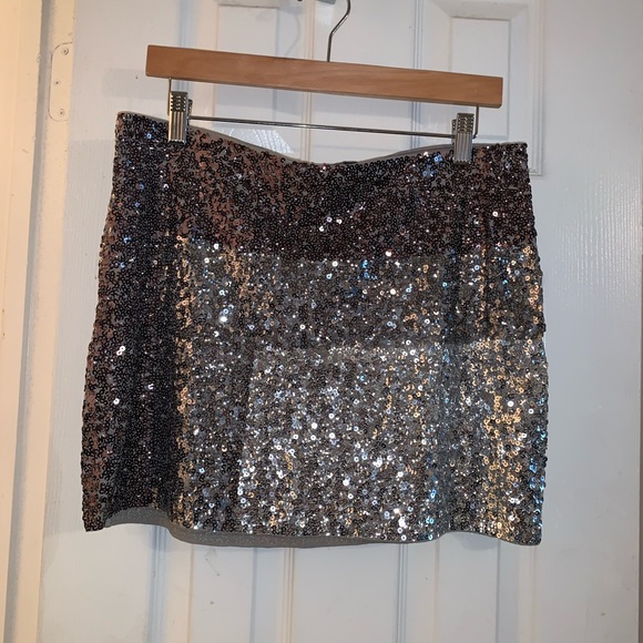 Sequin Mini Skirt - Picture 1 of 2